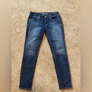 American Eagle Outfitters Women's Dark Blue Skinny Jeans